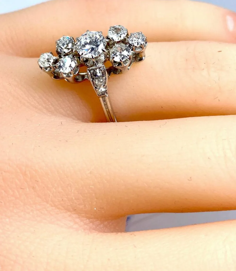Bague Marquise diamants