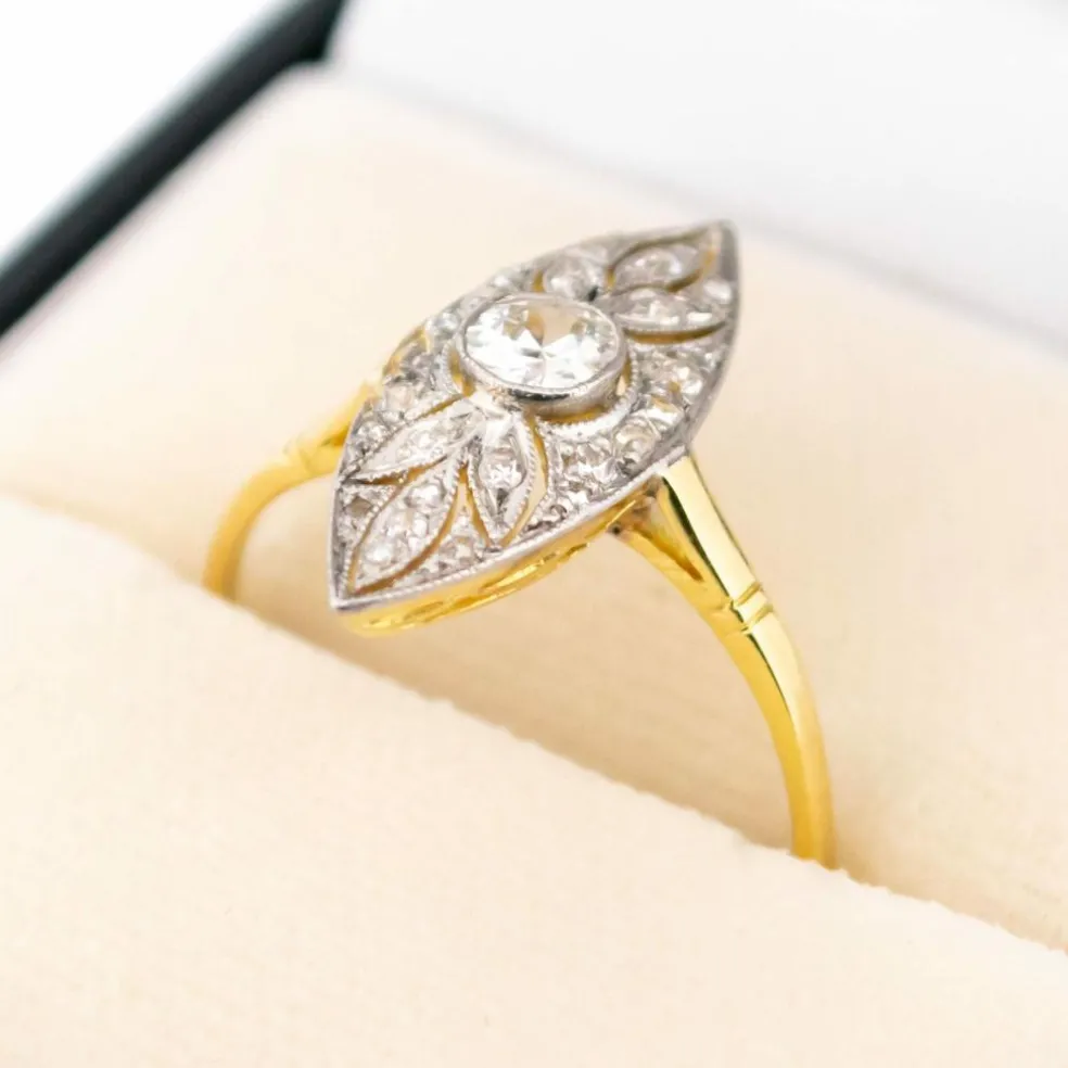 Bague Marquise diamants