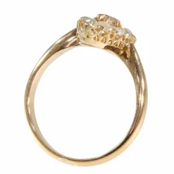 Bague marquise diamants