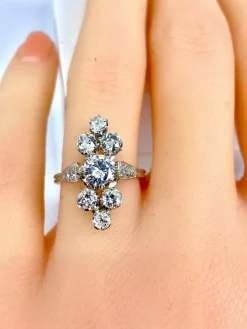 Bague Marquise diamants