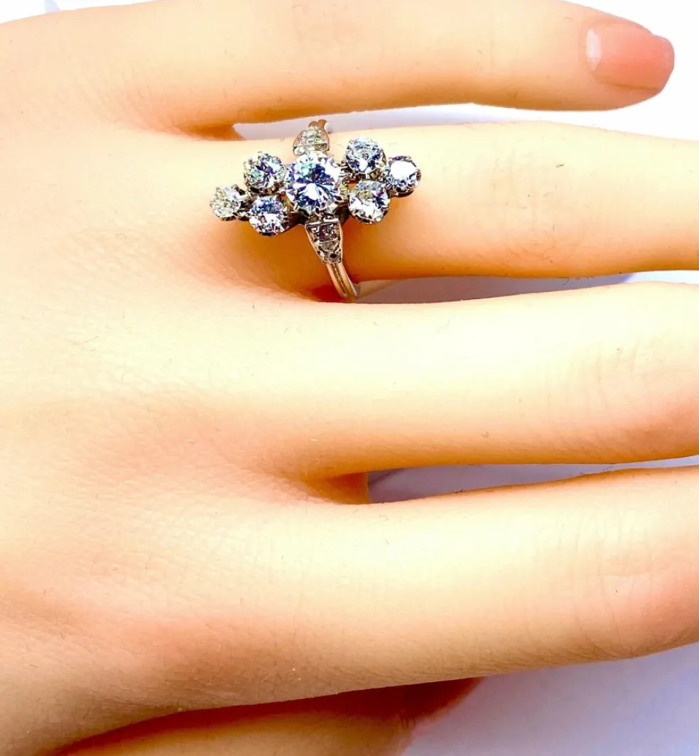 Bague Marquise diamants