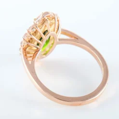 Bague Marquise Grenat Tsavorite Diamants