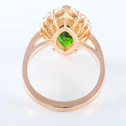 Bague Marquise Grenat Tsavorite Diamants