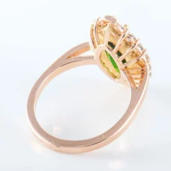 Bague Marquise Grenat Tsavorite Diamants