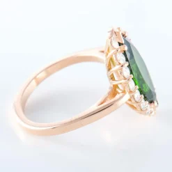 Bague Marquise Grenat Tsavorite Diamants