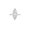Bague marquise or blanc
