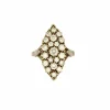 Bague Marquise Or Blanc Diamants