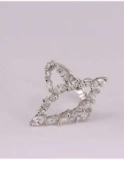 Bague marquise Or blanc Diamant