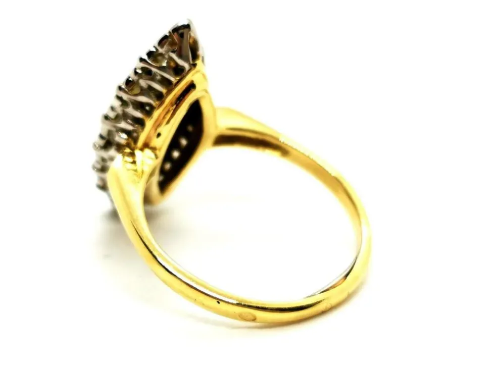 Bague Marquise Or blanc Diamant