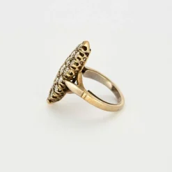 Bague Marquise Or Blanc Diamants
