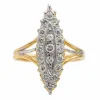Bague Marquise Or jaune Diamant