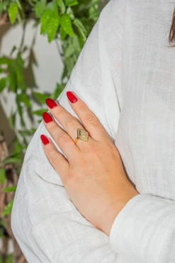 Bague Marquise Or jaune Diamant