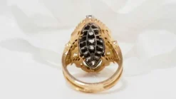 Bague marquise Or jaune Diamants
