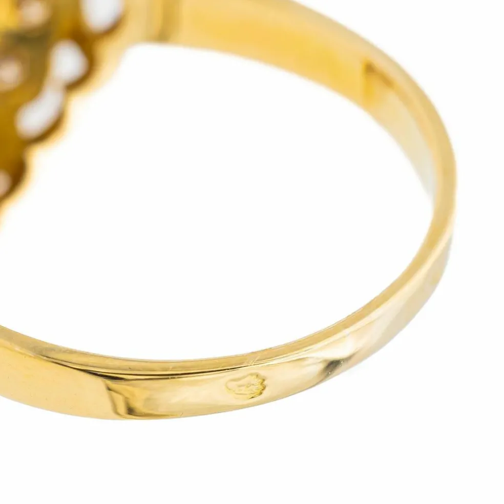 Bague Marquise Or jaune Diamant