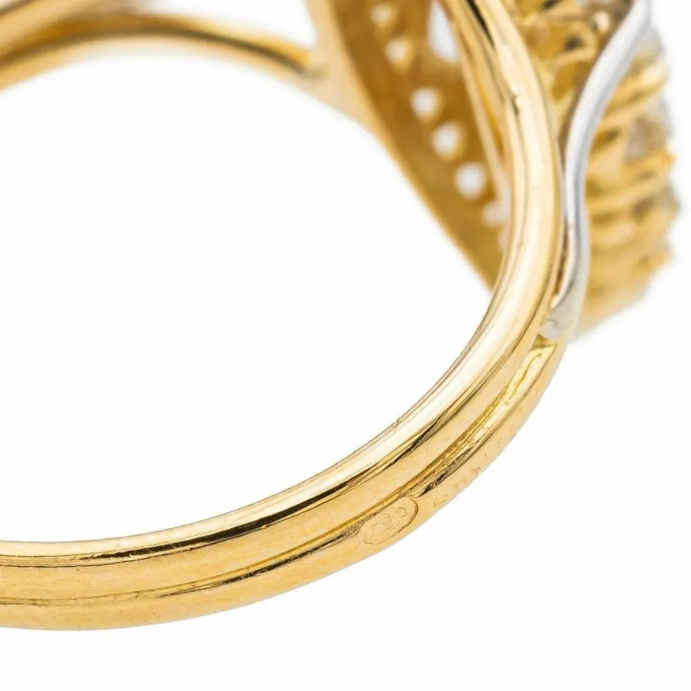 Bague Marquise Or jaune Diamant