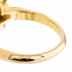 Bague Marquise Or jaune Saphir