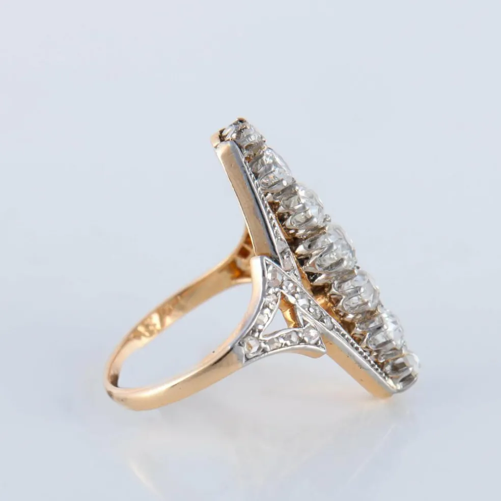 Bague marquise, époque Art Nouveau