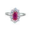 Bague Marquise Rubis synthétique