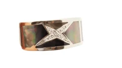 Bague Mauboussin Etoile beauté en or blanc, nacres et diamants