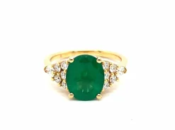 Bague Émeraude 2,73 Carats et Diamants