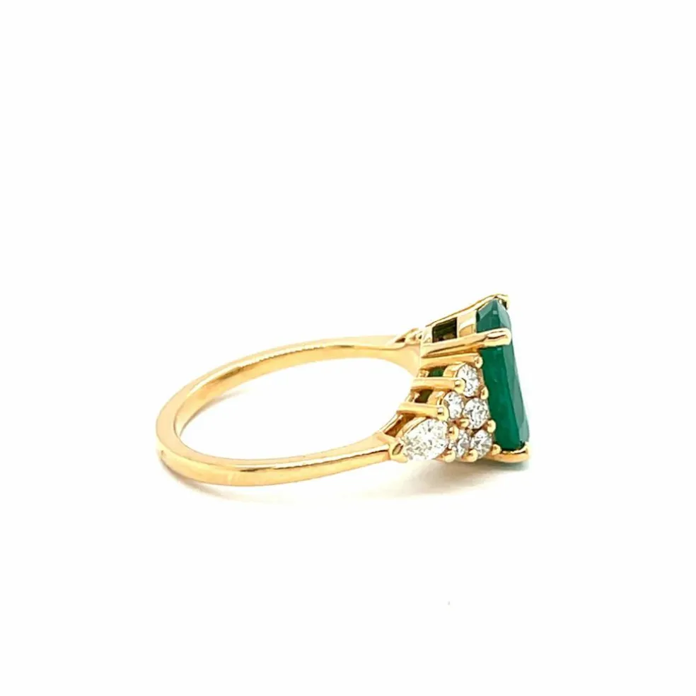 Bague Émeraude 2,73 Carats et Diamants