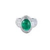 Bague émeraude cabochon