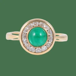 Bague Émeraude Cabochon
