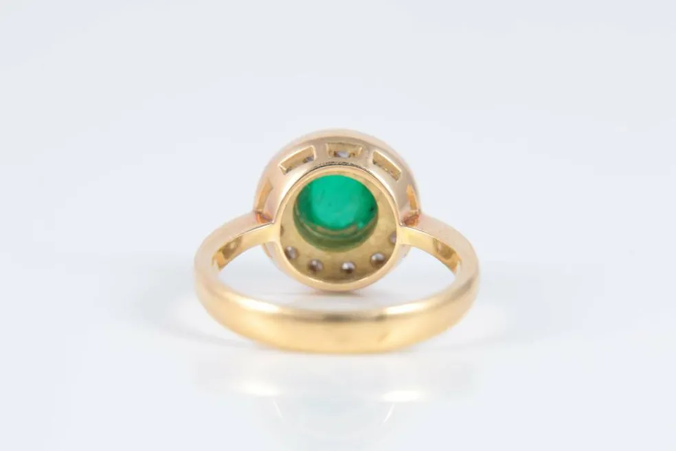 Bague Émeraude Cabochon