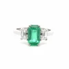 Bague émeraude 1,78ct et diamants