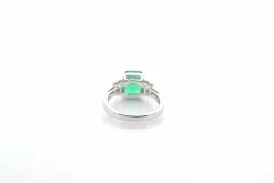 Bague émeraude de Colombie de 2,54cts et diamants