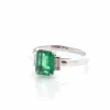 Bague émeraude de 1,40cts et diamants