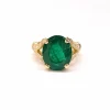 Bague émeraude diamants