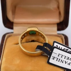 Bague émeraude en or jaune '60