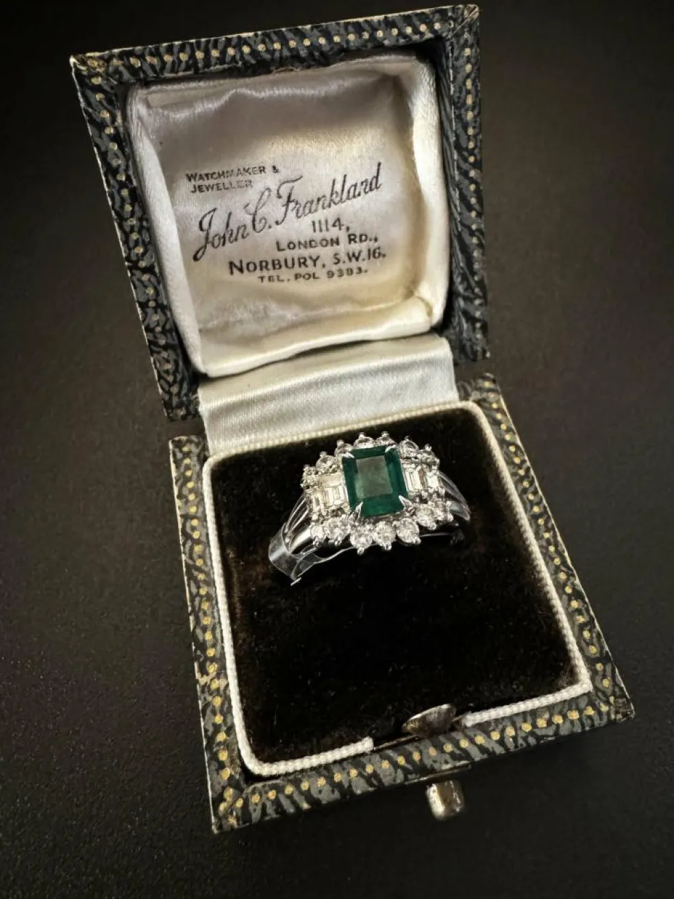Bague émeraude et diamant