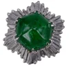 bague émeraude et diamant colombienne