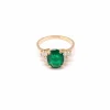 Bague émeraude et diamants