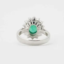 Bague émeraude et diamants