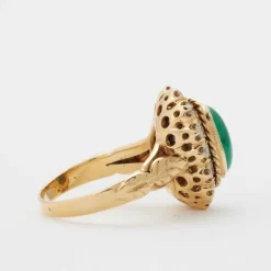 Bague émeraude et diamants