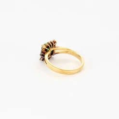 Bague émeraude et diamants