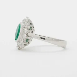 Bague émeraude et diamants
