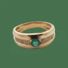 Bague émeraude et or jaune
