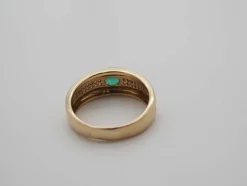 Bague émeraude et or jaune