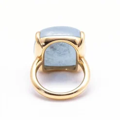 Bague MILKY Or jaune Aigue-marine