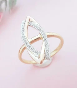 Bague Moderne Diamants Or 2 tons