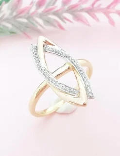Bague Moderne Diamants Or 2 tons