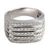 Bague moderne Or gris Diamants