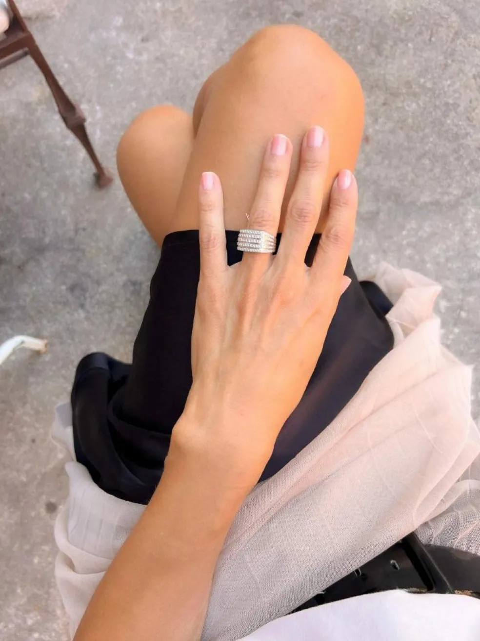 Bague moderne Or gris Diamants