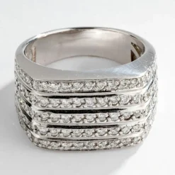 Bague moderne Or gris Diamants