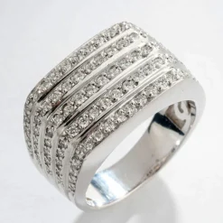 Bague moderne Or gris Diamants