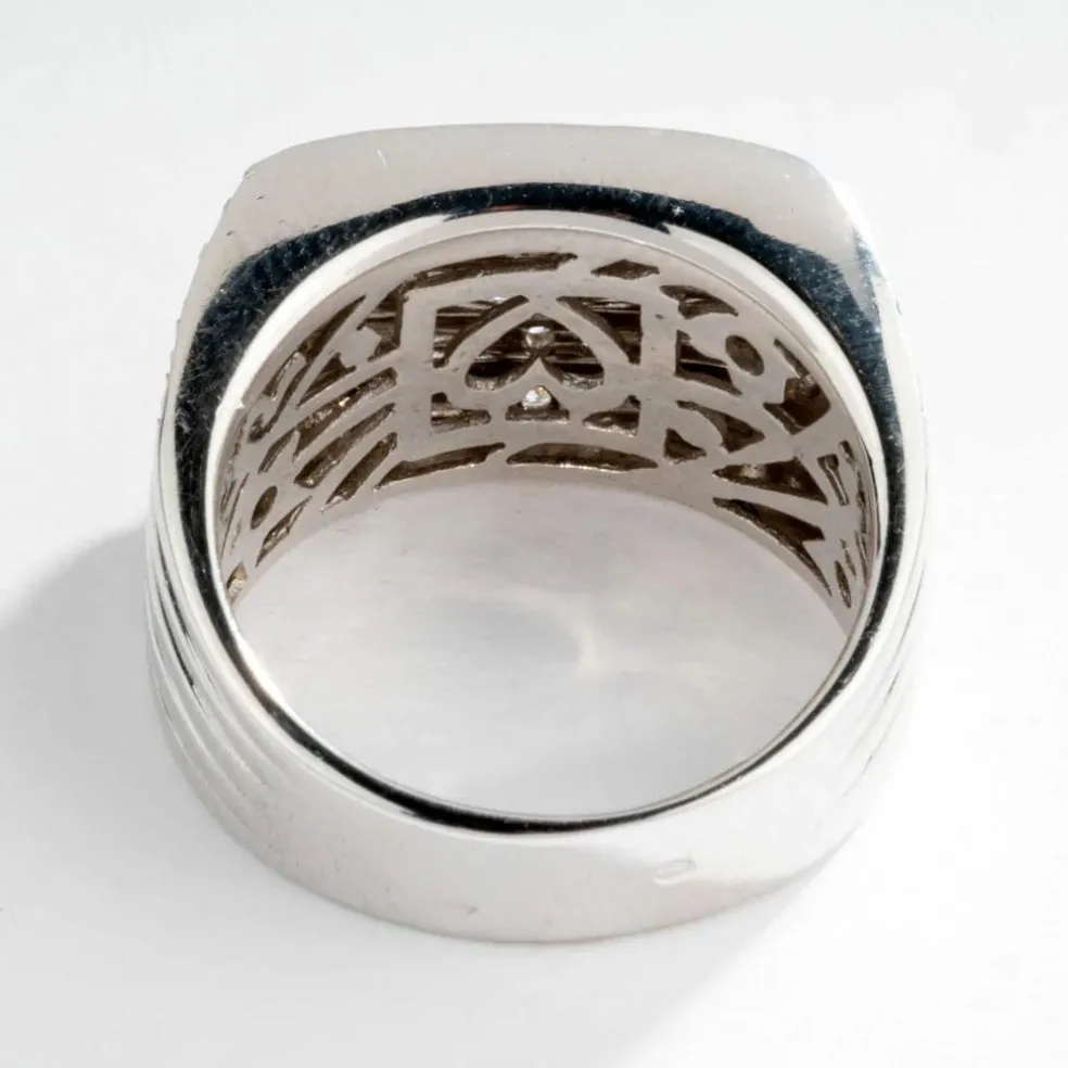 Bague moderne Or gris Diamants